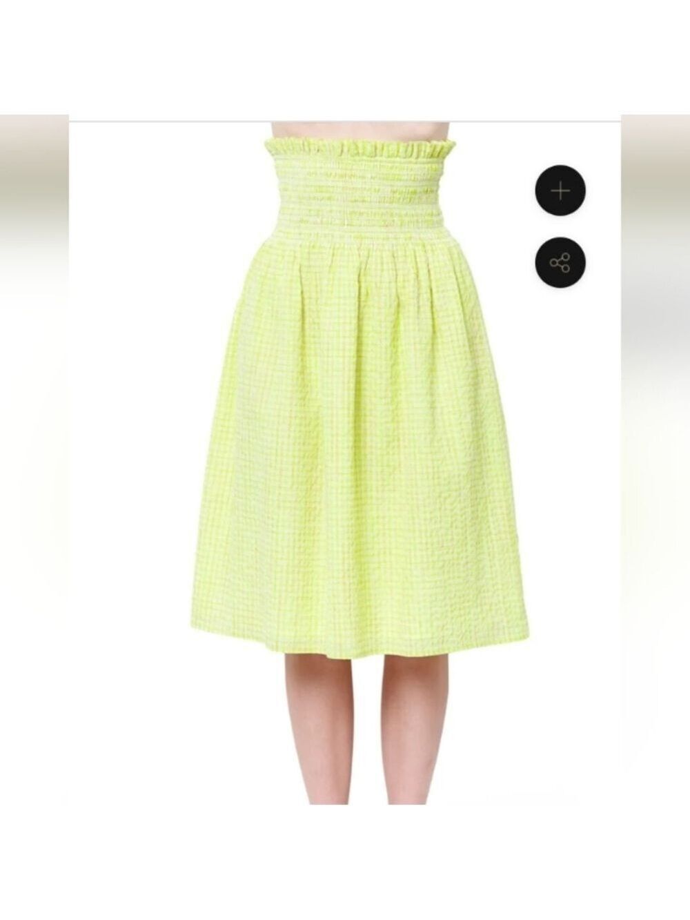CLC by Corey Lynn Calter Saraphina Midi Skirt Dress Neon